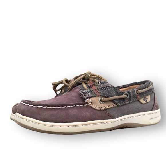 Sperry Top-Sider Women's Bluefish Wool Boat Shoe Dark Brown Leather Size 6.5 - Picture 14 of 14